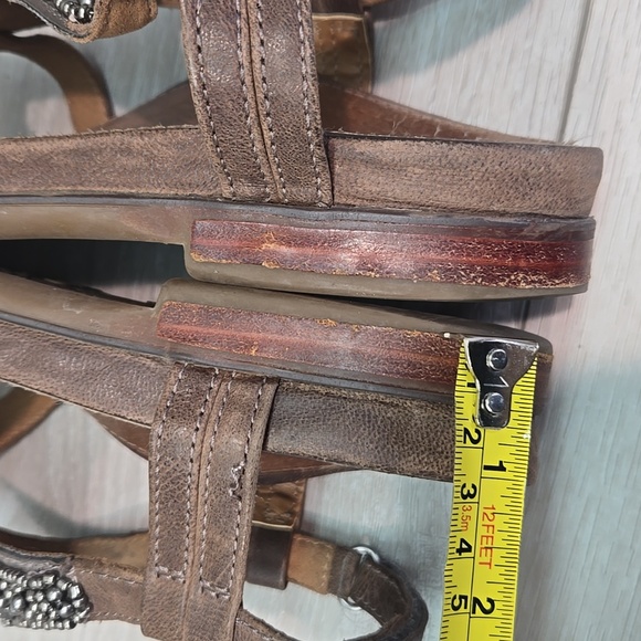Aetrex Women Brown Beaded Thong Sandals Shoes Sz 39/8.5 - Picture 11 of 14